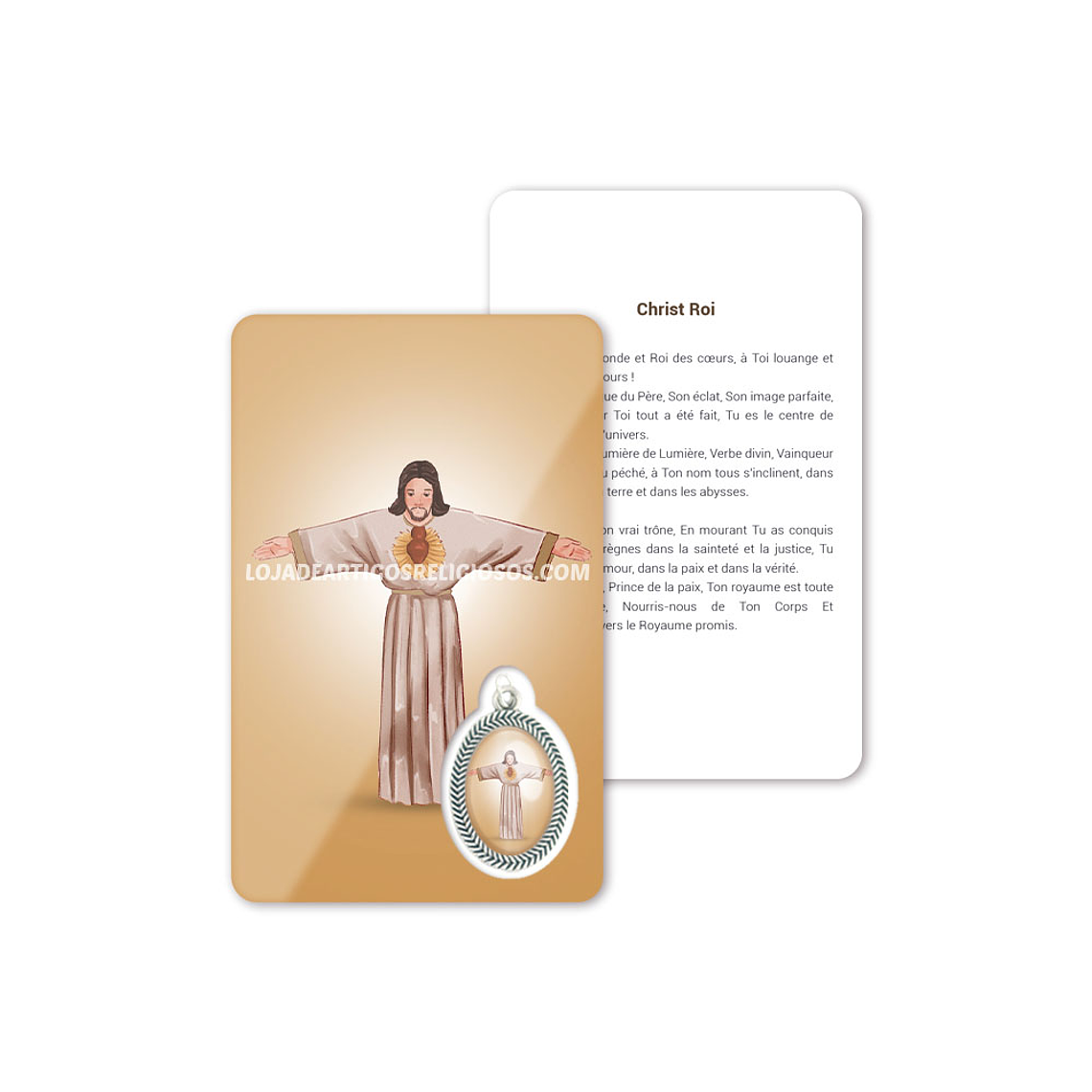 Cartão com oração de Cristo Rei 5