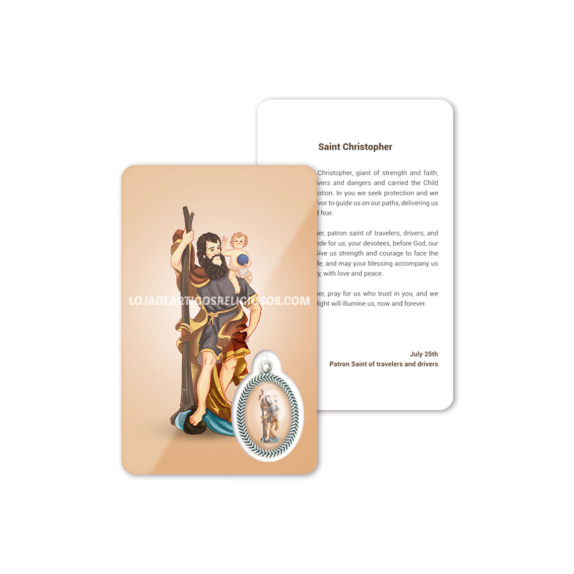 Biglietto con preghiera di San Cristoforo 4
