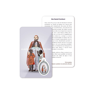 Biglietto con preghiera di San Daniele Comboni