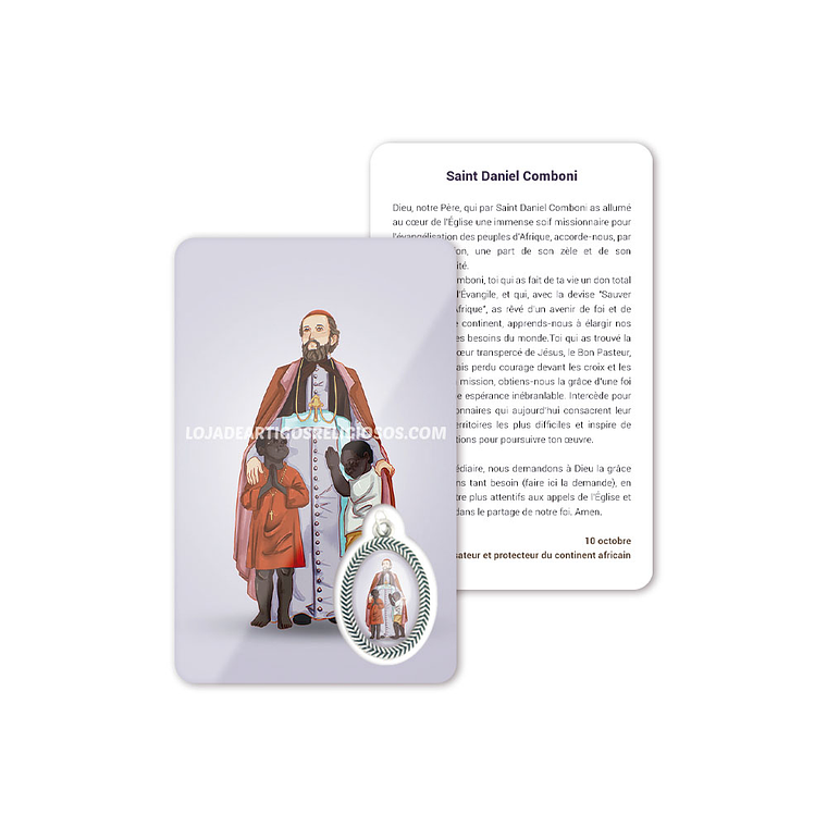 Biglietto con preghiera di San Daniele Comboni 5