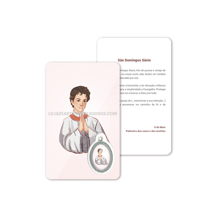 Saint Dominic Savio prayer card 1