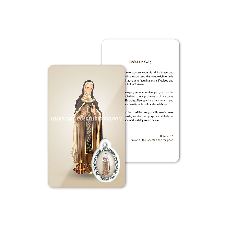 Biglietto con preghiera di Santa Edvige 4