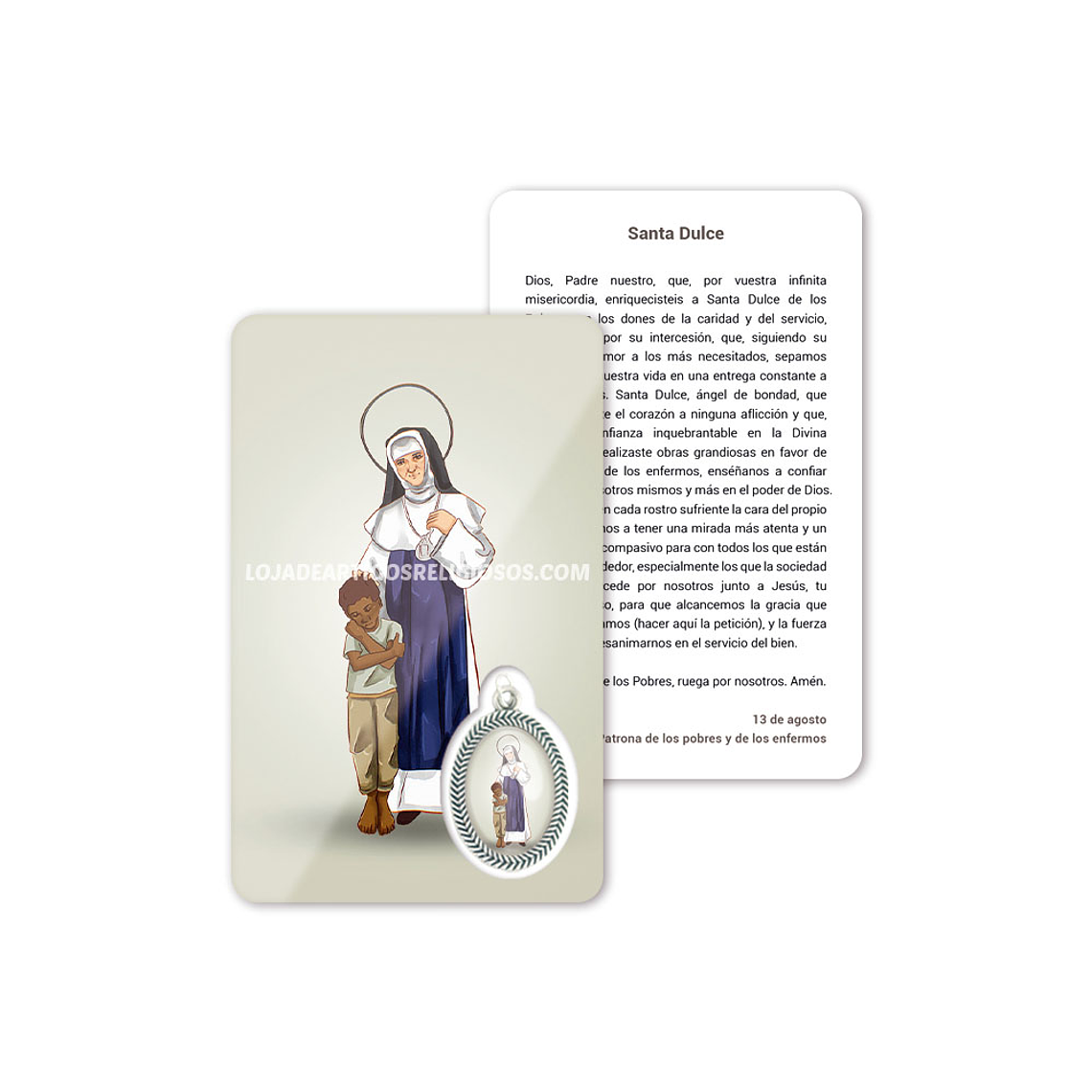 Carte de prière de Sainte Dulce 2