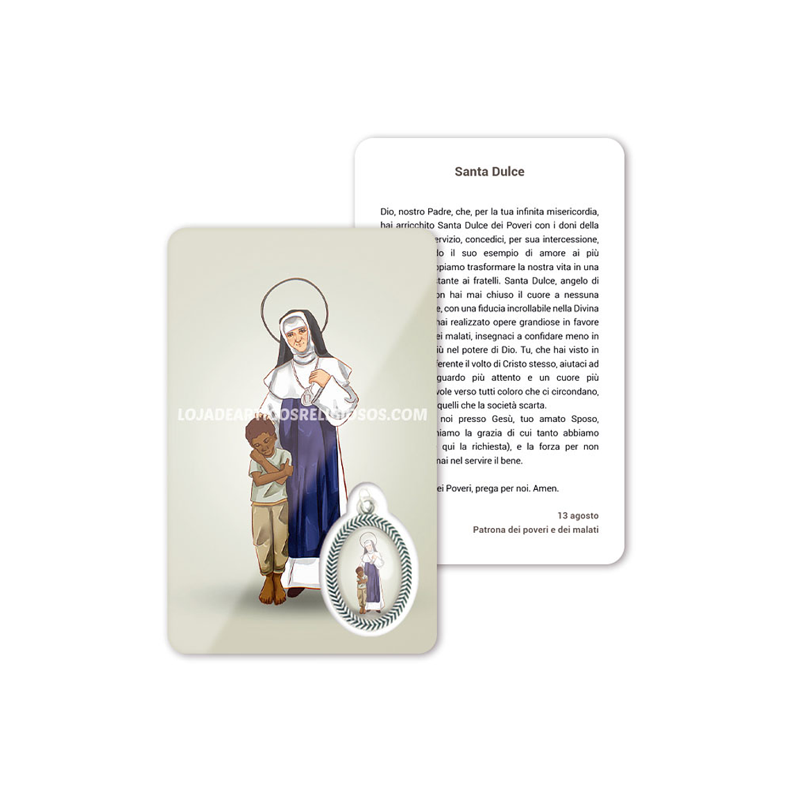 Carte de prière de Sainte Dulce 3