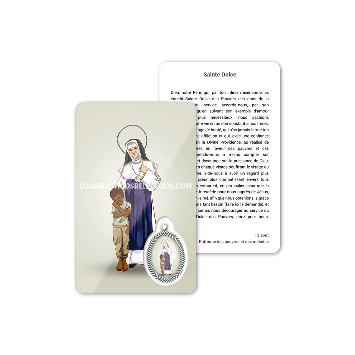 Carte de prière de Sainte Dulce 5