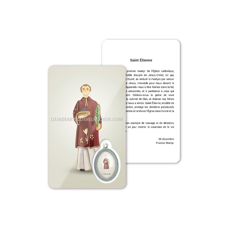 Saint Stephen prayer card 5