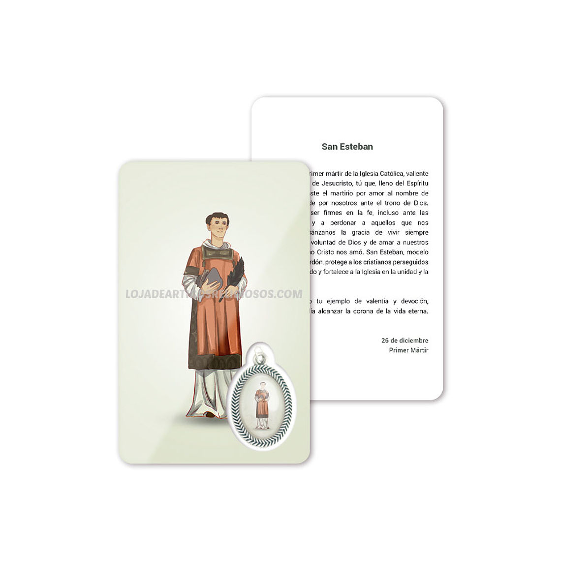 Saint Stephen prayer card 2