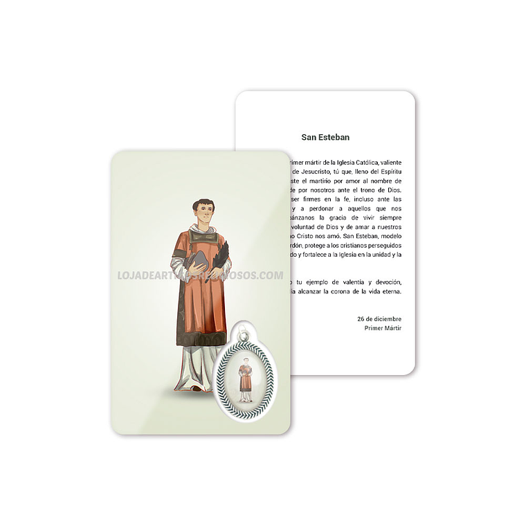 Saint Stephen prayer card 2