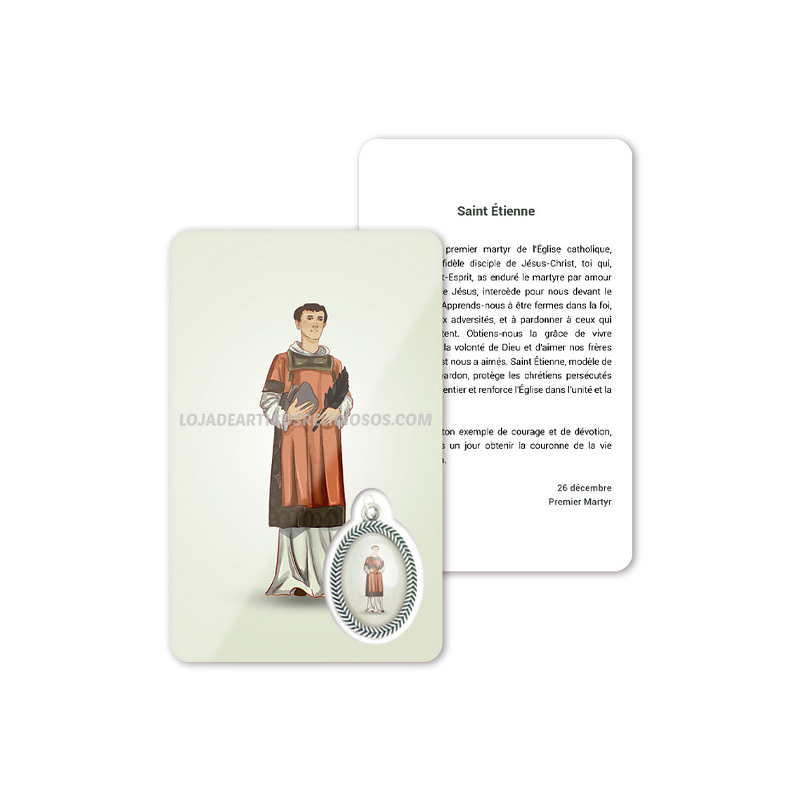 Saint Stephen prayer card 5