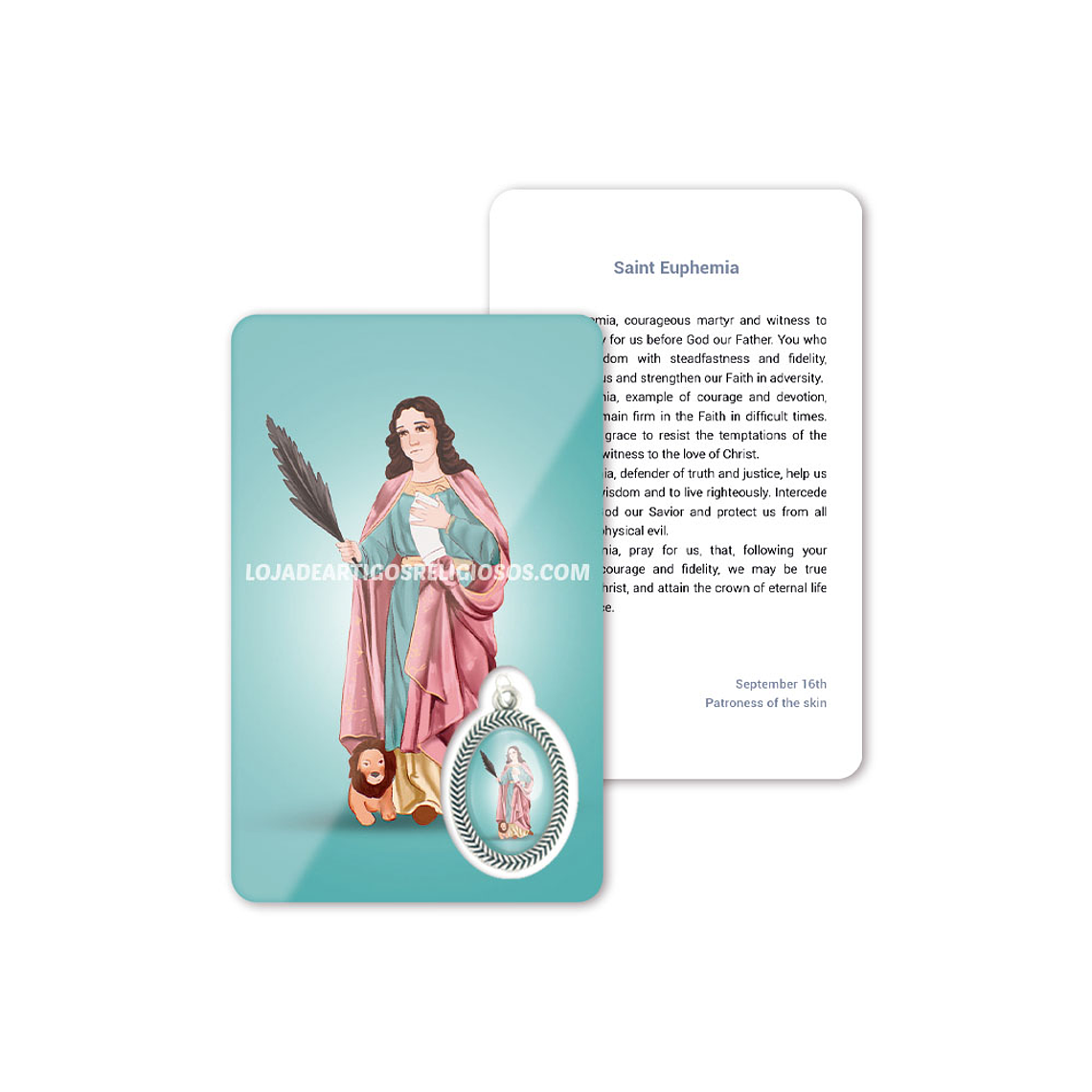 Biglietto con preghiera di Sant'Eufemia 4