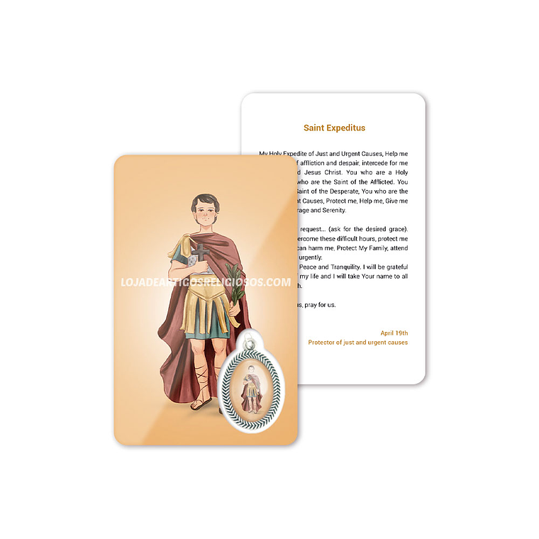 Cartão com oração de São Expedito 4