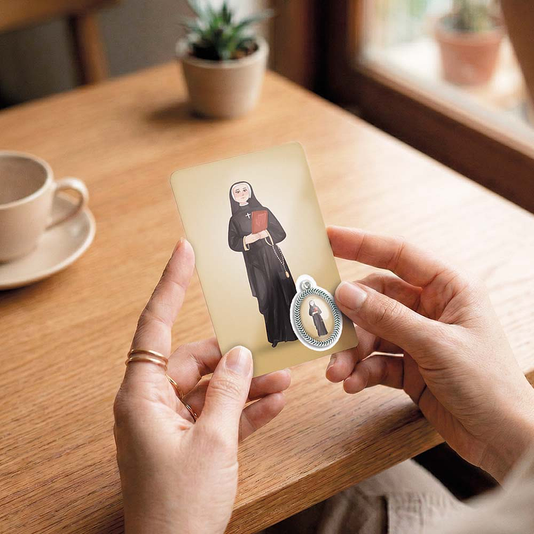 Cartão com oração de Santa Faustina 6