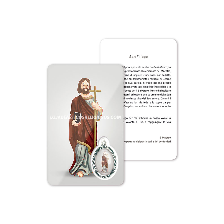 Cartão com oração de São Filipe 3