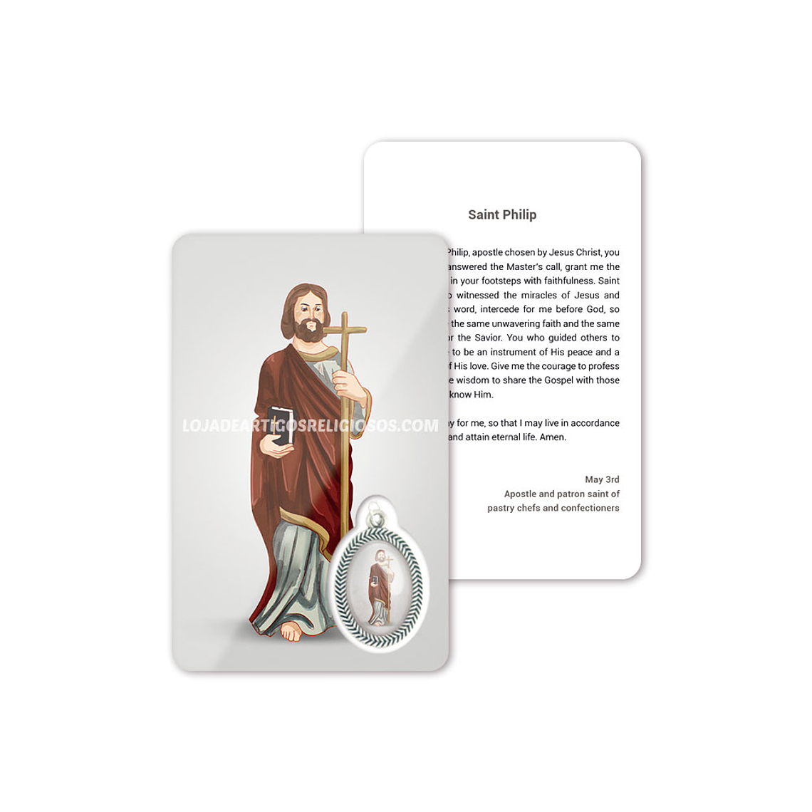 Cartão com oração de São Filipe 4