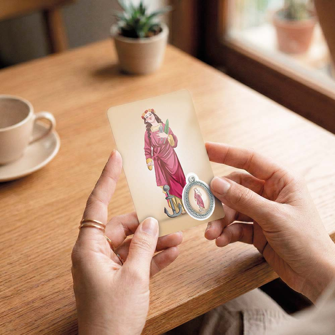 Cartão com oração de Santa Filomena 6