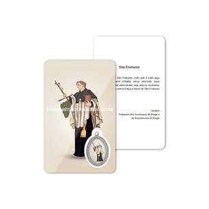 Saint Fructuosus prayer card