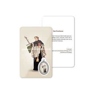 Saint Fructuosus prayer card