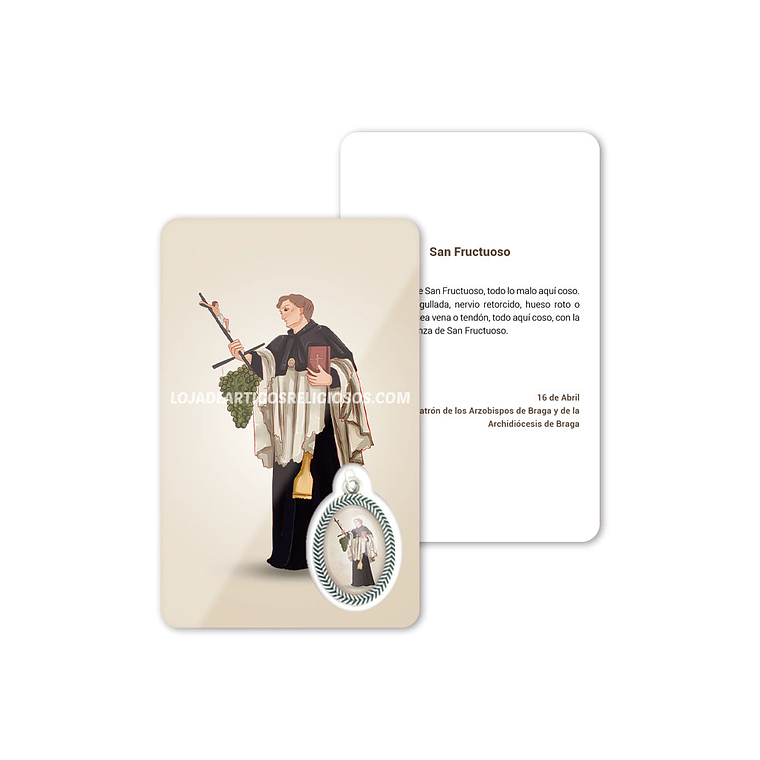 Biglietto con preghiera di San Fruttuoso 2