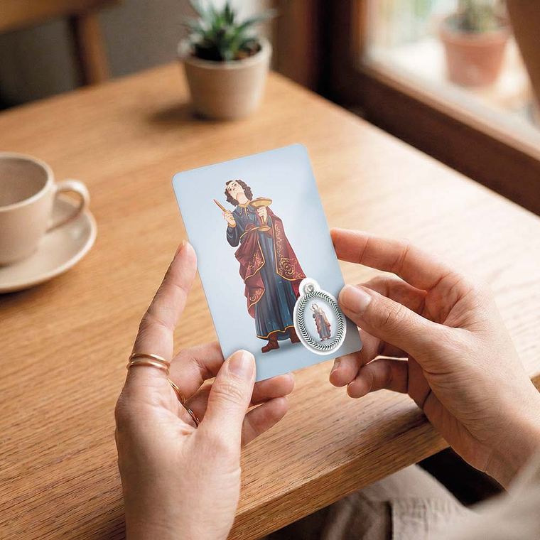 Biglietto con preghiera di San Gens 6