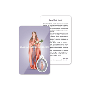 Saint Maria Goretti prayer card