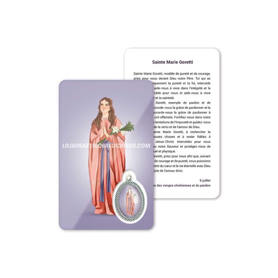 Saint Maria Goretti prayer card 5