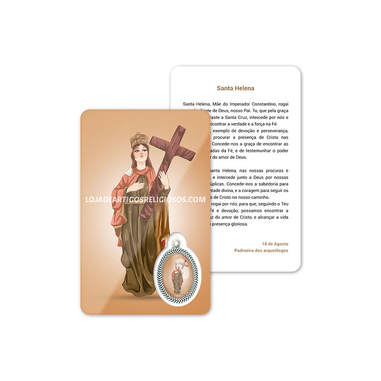 Saint Helena prayer card 1