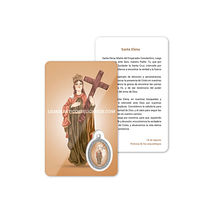 Tarjeta con oración de Santa Elena