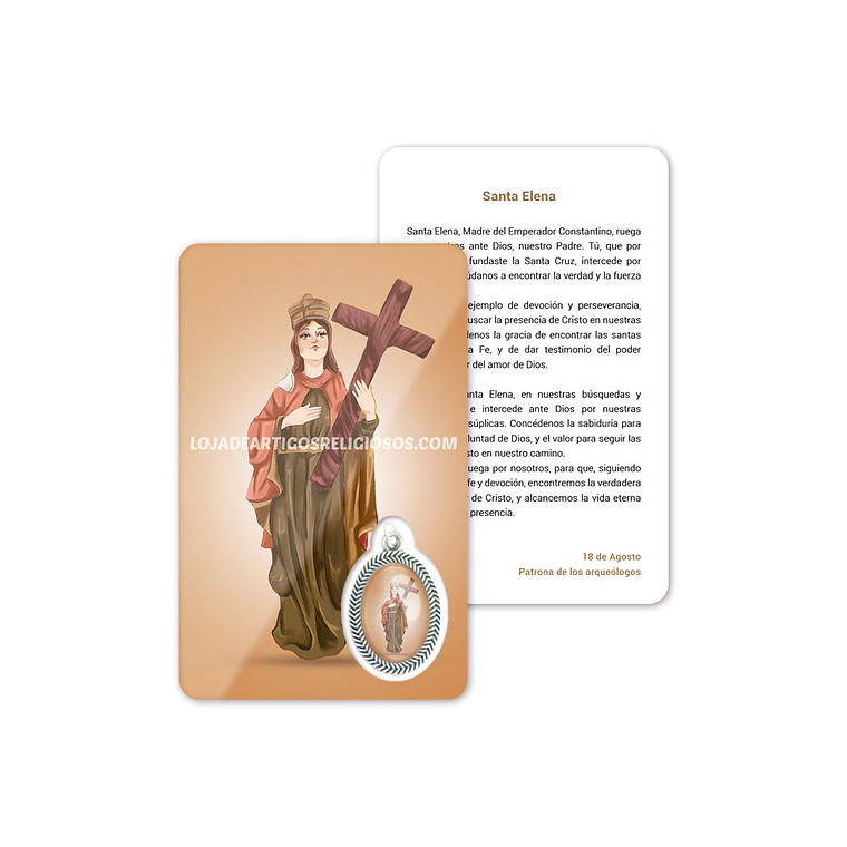 Saint Helena prayer card 2