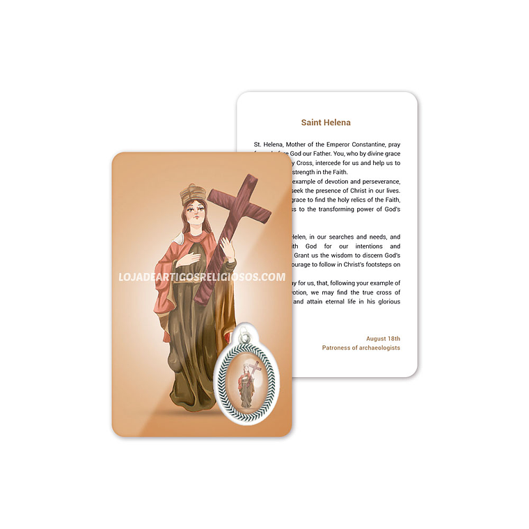 Saint Helena prayer card 4