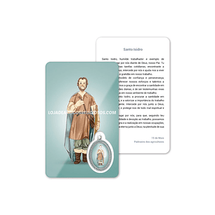 Saint Isidore prayer card