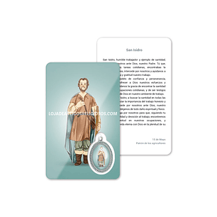 Saint Isidore prayer card