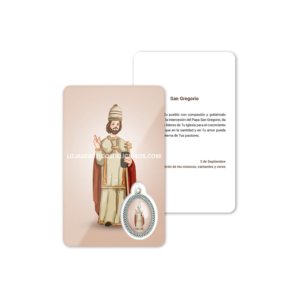 Biglietto con preghiera di San Gregorio 2