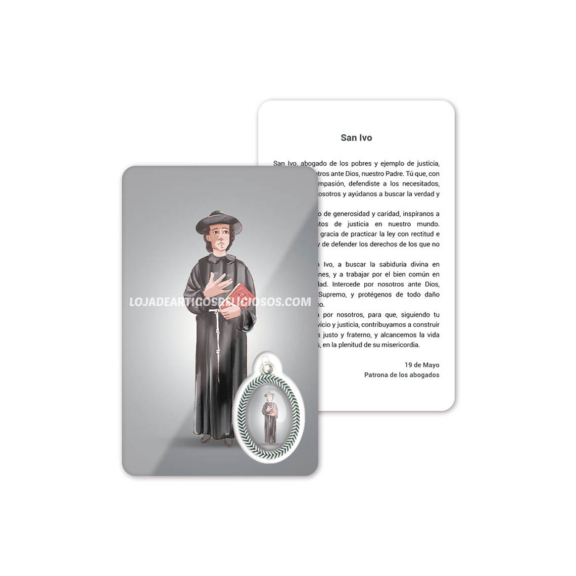 Cartão com oração de Santo Ivo 2