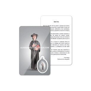 Saint Ivo prayer card
