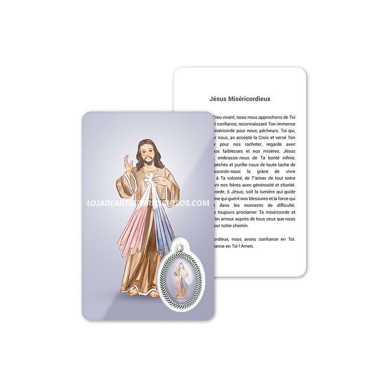 Cartão com oração de Jesus Misericordioso 5