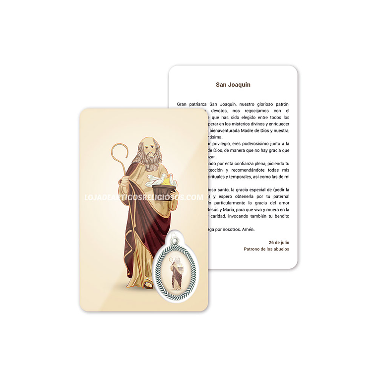 Cartão com oração a São Joaquim 2
