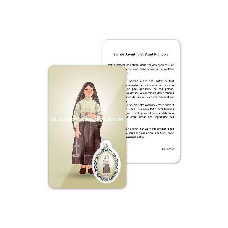 Cartão com oração de Santa Jacinta 5