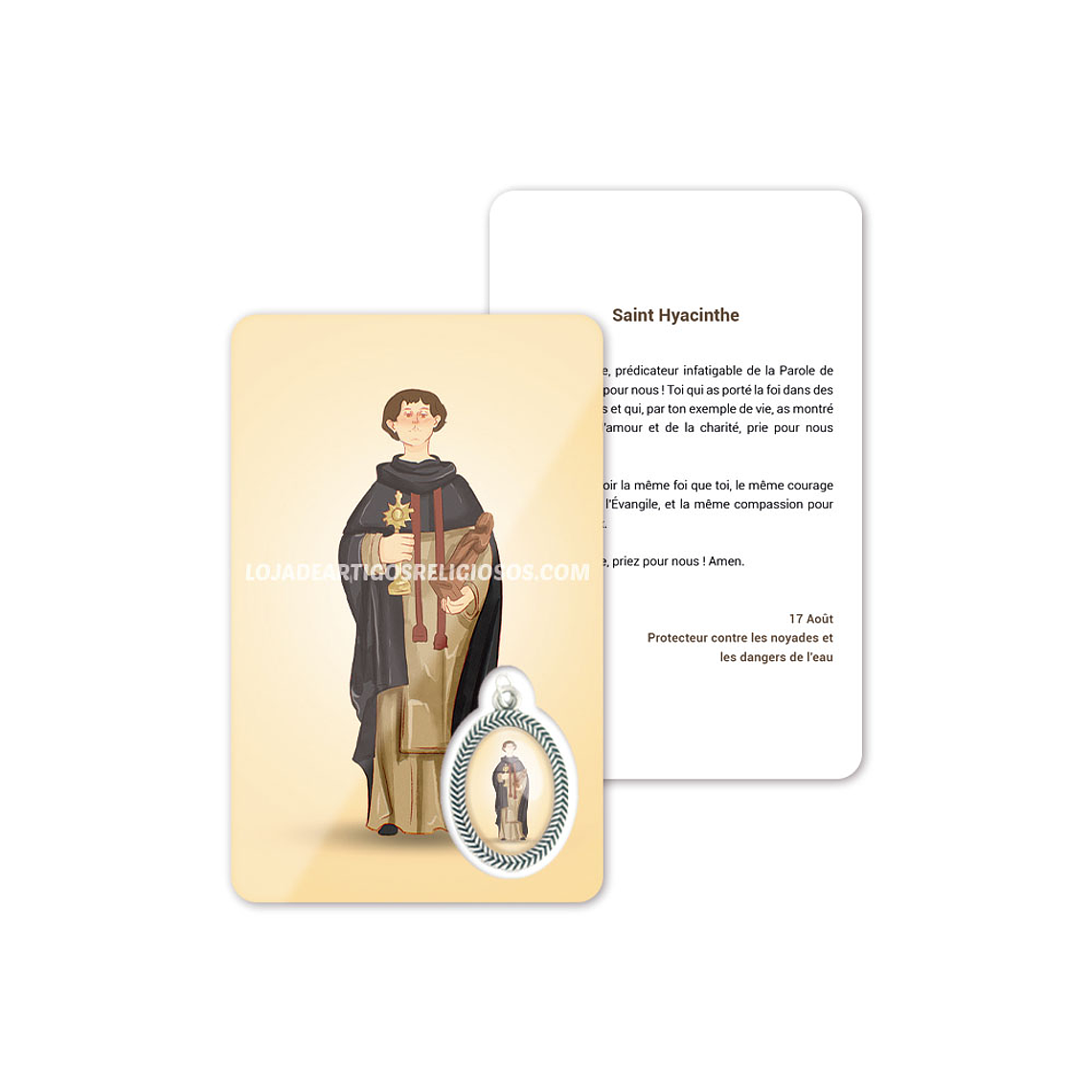 Biglietto con preghiera di San Giacinto 5