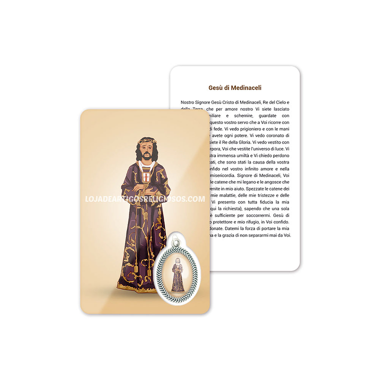 Cartão com oração de Jesus Medinaceli 3