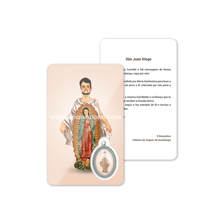 Tarjeta con oración de San Juan Diego 1