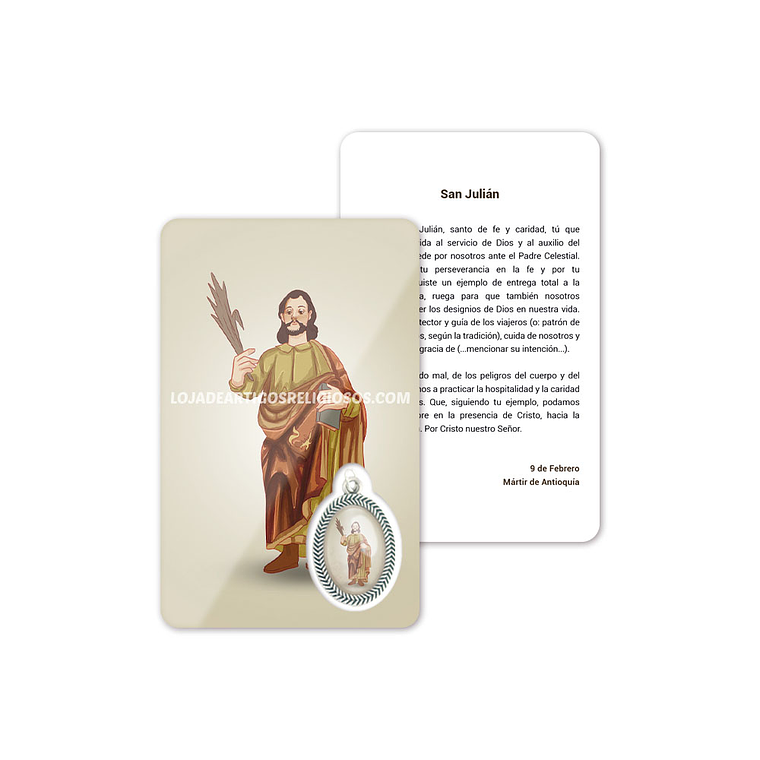 Cartão com oração de São Julião 2