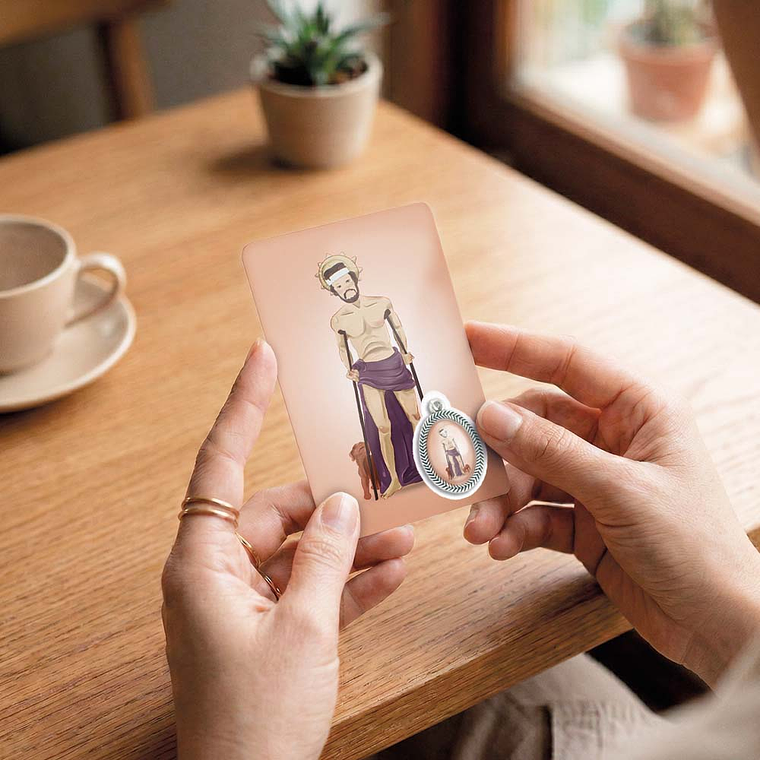 Cartão com oração de São Lázaro 6