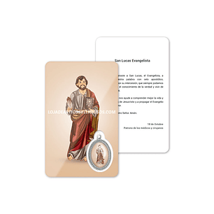 Saint Luke prayer card