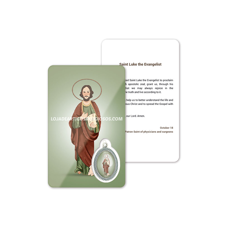 Saint Luke prayer card 4