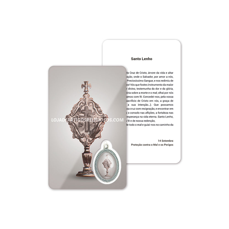 Prayer card of the Holy Wood 1