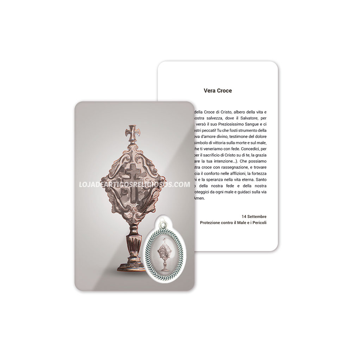 Prayer card of the Holy Wood 3