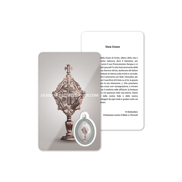 Prayer card of the Holy Wood 3