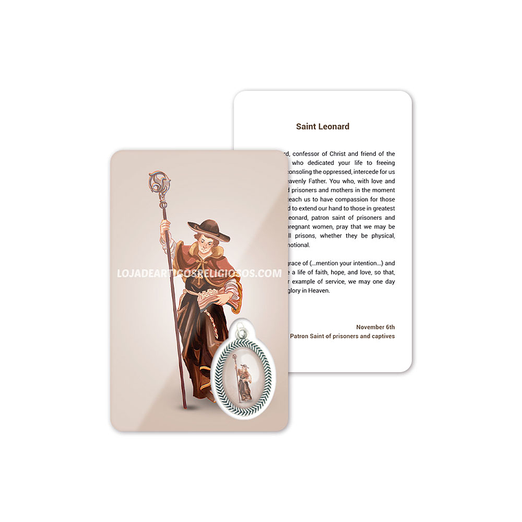 Tarjeta con oración de San Leonardo 4