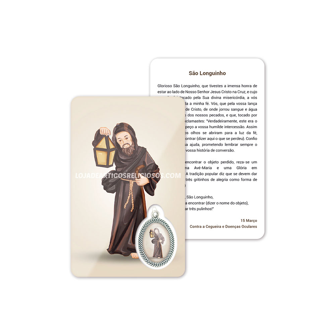 Saint Longinus prayer card 1