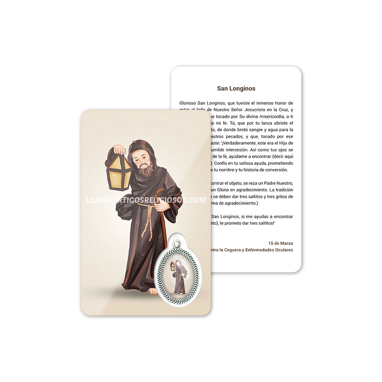Saint Longinus prayer card 2